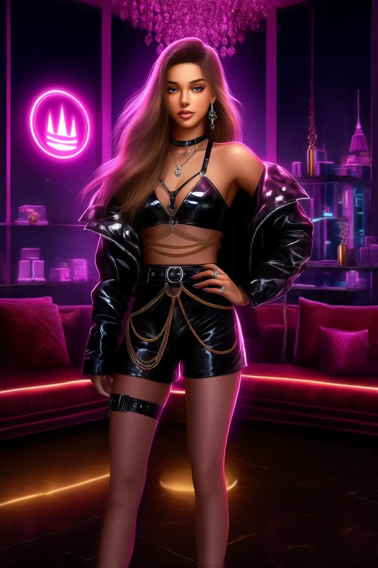 Faye Solis in an editorial look